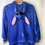 Size 7-8: Blue Cozy Stich Hooded 1pc Onesie Costume