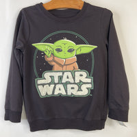 Size 6: Star Wars Black Baby Grogu Pull-over Sweatshirt