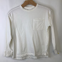 Size 7: Zara White Long Sleeve T-Shirt