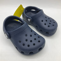 Size 5: Crocs Navy Blue Slip-on Shoes