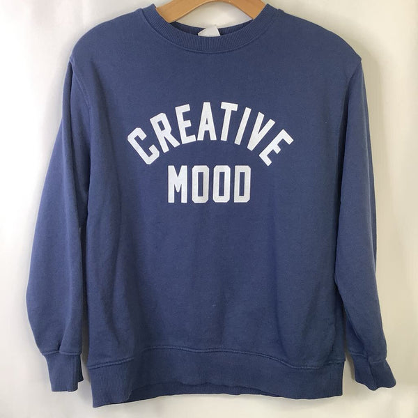 Size 11-12: Zara Blue 'Creative Mood' Pullover Sweatshirt