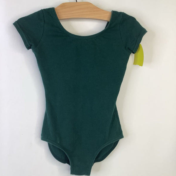 Size 3-4: Capezio Green Short Sleeve Leotard