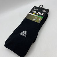 Size L: Adidas Black Soccer Socks NEW