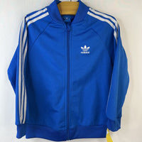 Size 5-6: Adidas Blue Zip-Up Jacket