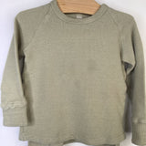 Size 12-18m: Childhoods Light Green Waffle Textured Long Sleeve T-Shirt