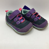 Size 4: See Kai Run Purple/Blue Velcro Sneakers