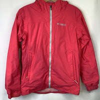 Size 14-16: Columbia Pink Zip-Up Rain Coat-REDUCED