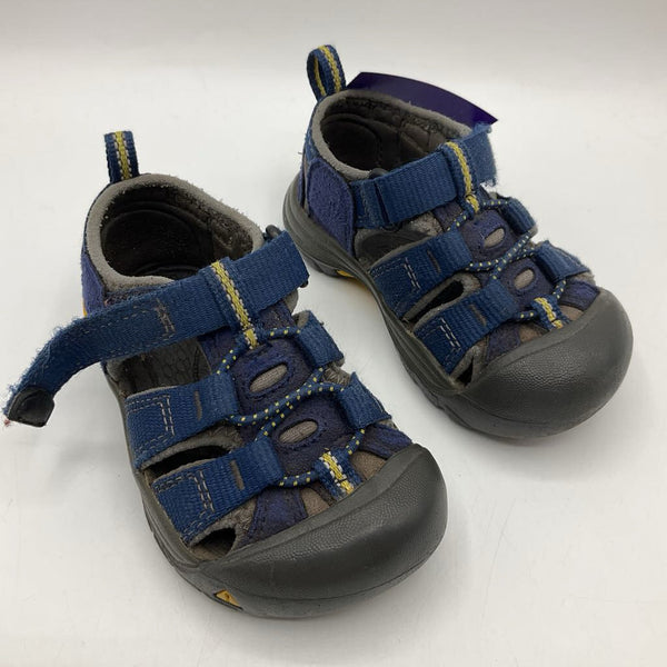 Size 5: Keens Dark Blue Toggle/Velcro Strap Sandals