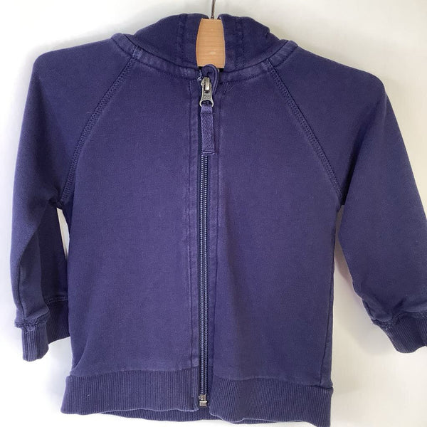 Size 18-24m (80): Hanna Anderson Dark Blue Zip-Up Hoodie