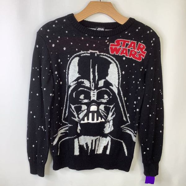 Size 10-12: Star Wars Black & White Darth Vader Knitted Sweater