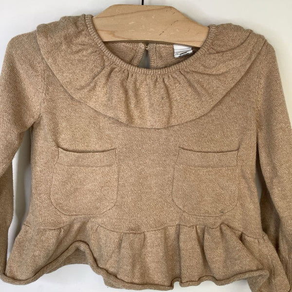 Size 3: Alice + Ames Tan Comfy Long Sleeve Shirt