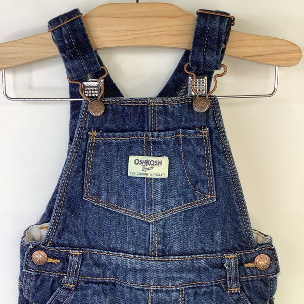 Size 18m: Osh Kosh B'Gosh Blue Demin Fleece Lined Overalls