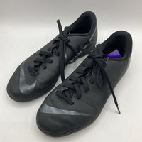 Size 3.5Y: Nike Mercurial Black Lace-up Futsal/Indoor Soccer Cleats