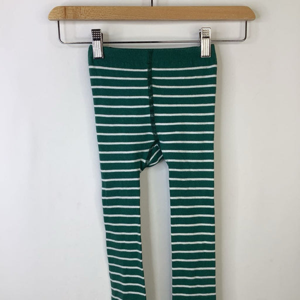 Size 8 10 130 140 Hanna Andersson Green White Striped Tights