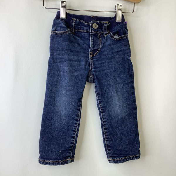 Size 18-24m: Gap Dark Blue Fleece Lined Jeans