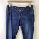 Size 4/27R: Isabel Maternity Dark Blue Jeans