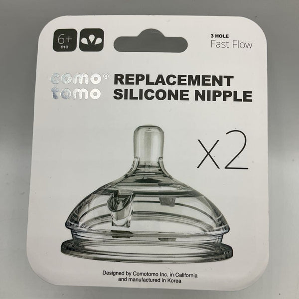 Como tomo 2pc Replacement Silicone Nipples-NEW