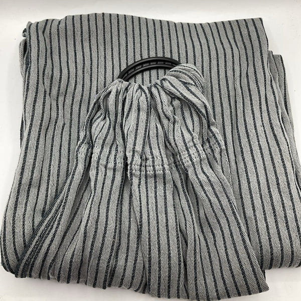 Moby Black/Grey Striped Ring Sling Carrier