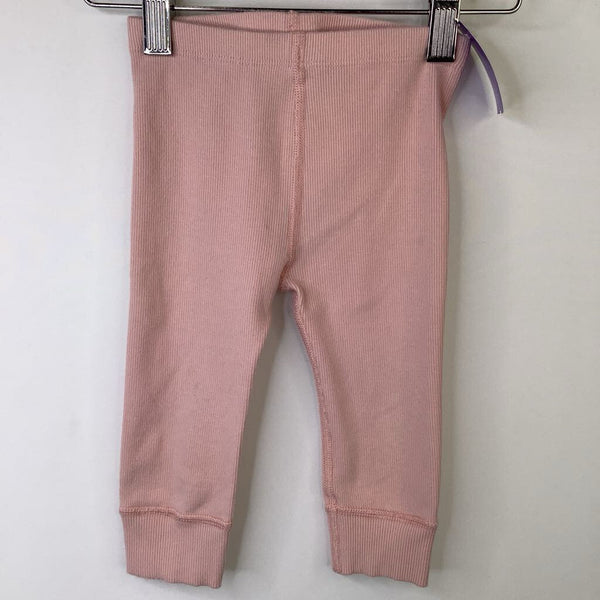 Size 18-24m (80): Hanna Anderson Light Pink Ribbed Leggings