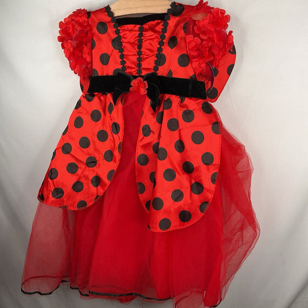 Size 2-3: Red/Black Ladybug Girl Costume Dress