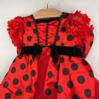 Size 2-3: Red/Black Ladybug Girl Costume Dress