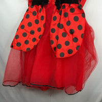 Size 2-3: Red/Black Ladybug Girl Costume Dress