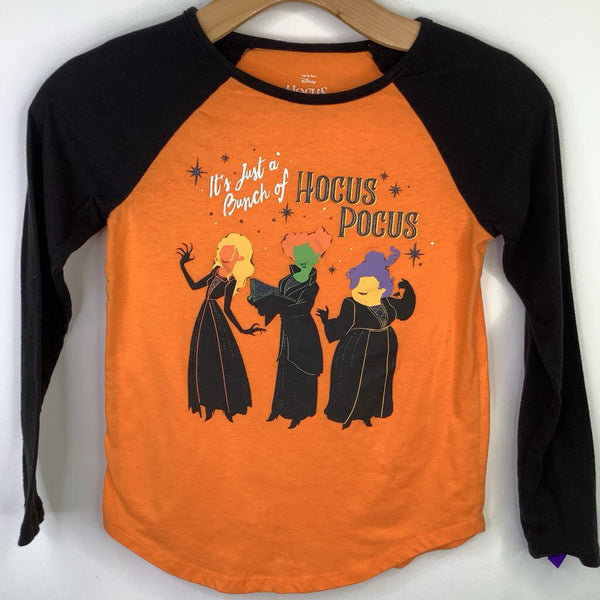 Size 7-8: Orange/Black "It's Just A Bunch Of Hocus Pocus" Long Sleeve Shirt