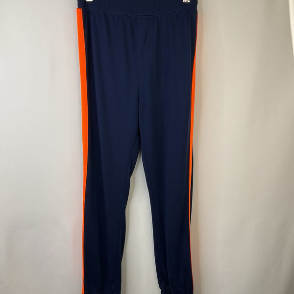 Size 10: Gap Dark Blue/Orange Stripe Athletic Pants