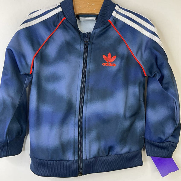 Size 12-18m: Adidas Blue Zip-Up Coat