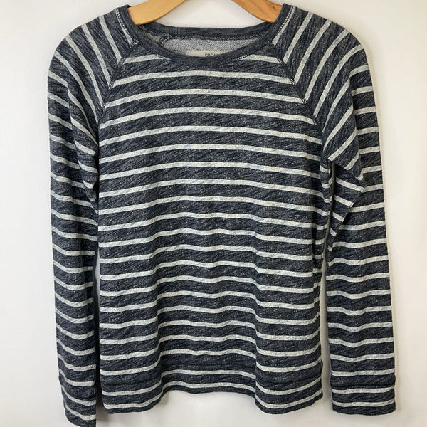 Size 14: Crewcuts Faded Blue/Grey Striped Long Sleeve Shirt