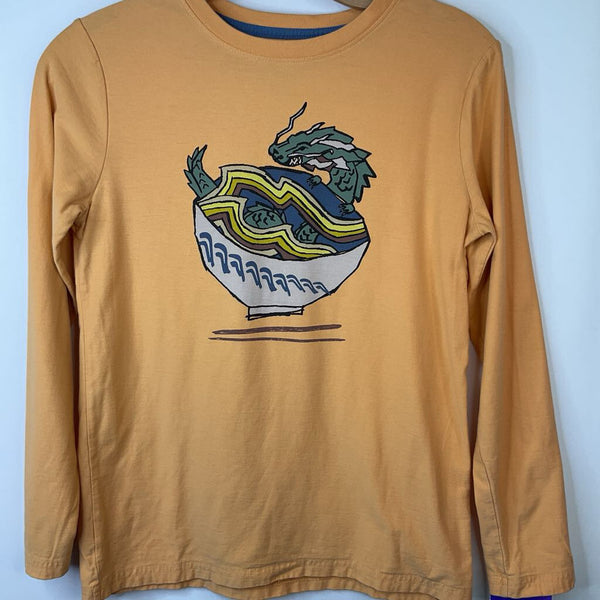 Size 14: Tea Orange/Dragon Soup Long Sleeve Shirt