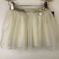 Size 6: Cynthia Rowley Creme Gold Sparkly Tulle Skirt