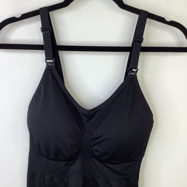 Size M: Black Nursing Tank Top