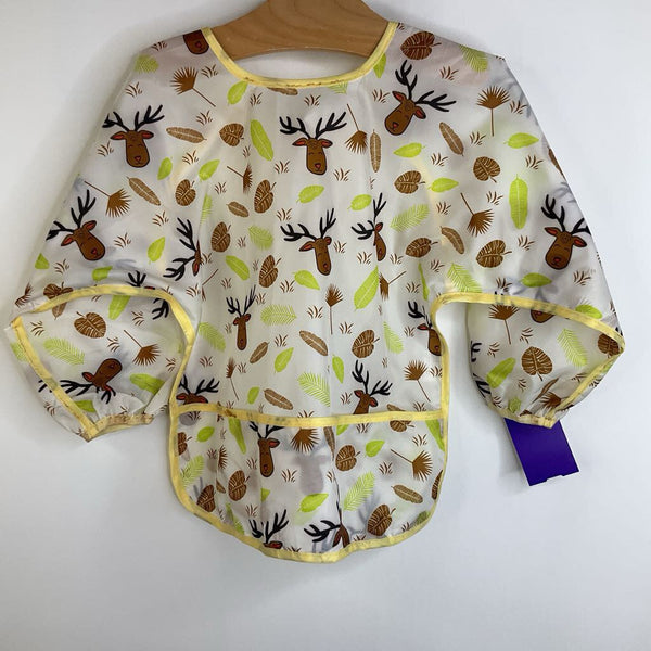 Lictin Deer & Leaves Print Feeding Shirt Bib