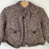 Size 12-18m: Baby Gap Brown Heathered Button-Up Knitted Cardigan