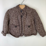 Size 12-18m: Baby Gap Brown Heathered Button-Up Knitted Cardigan