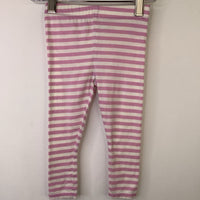 Size 18m: Tucker + Tate White/Pink Striped Leggings