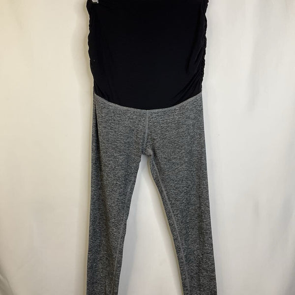 Size L: Beyond The Bump Grey Heathered Leggings