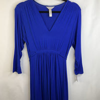 Size M: Three Seasons Blue Long Sleeve Dress