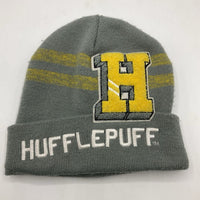 Size OS: Harry Potter Grey/Yellow Hufflepuff Beanie