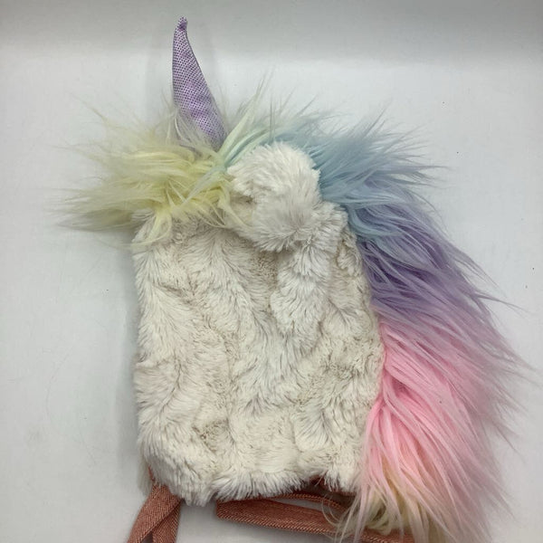 Size 4: Native Fable White Fuzzy Unicorn Hat