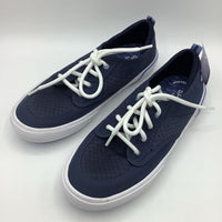 Size 2Y: Sperry Dark Blue/White Lace-Up Sneakers