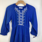 Size 10: Zara Blue/Daisies Long Sleeve Dress