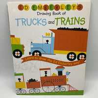 Drawing Book of Trucks and Trains ( paperback )