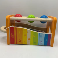 Hape Wooden Pound & Tap Bench with Slide Out Xylophone