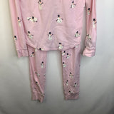 Size 14: Crewcuts Pink Snowman Long Sleeve 2pc PJS