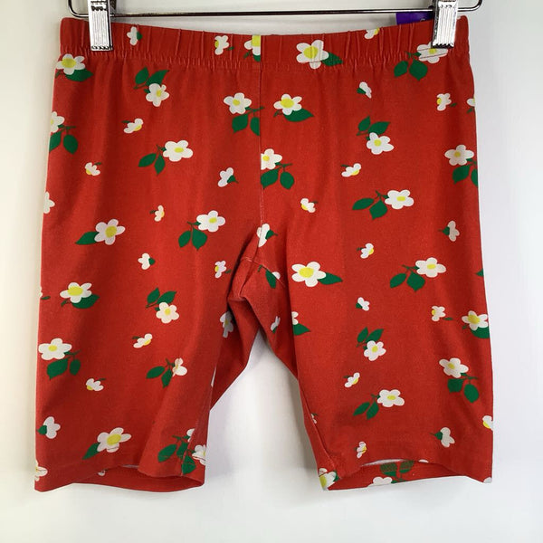 Size 12 (150): Hanna Andersson Red/White Flowers Cartwheel Shorts