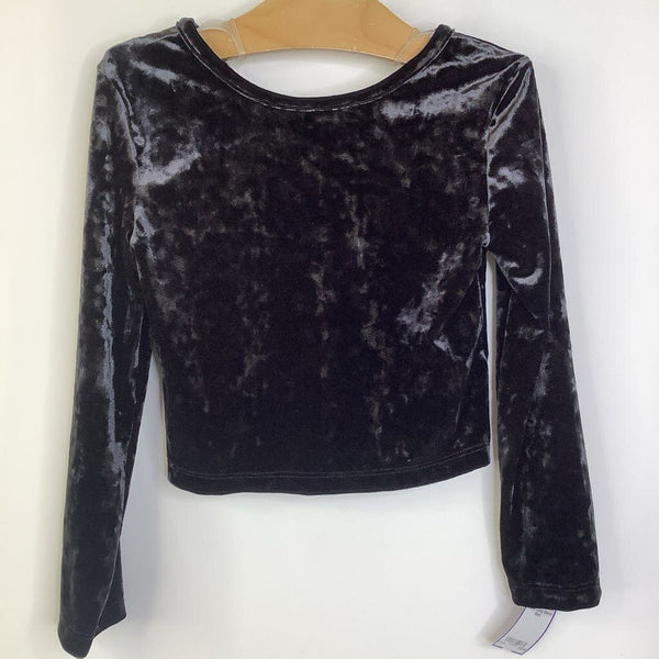 Size 4-5: Gap Black Velour Long Sleeve Shirt