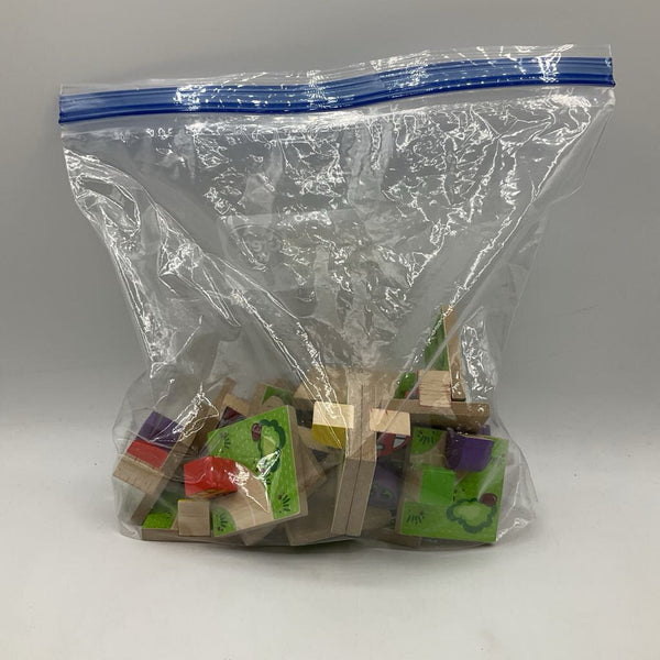 Bag Of Assorted Wooden Street & Car Tiles