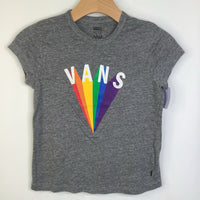 Size 10-12: Vans Grey/Rainbow "Vans" T-Shirt